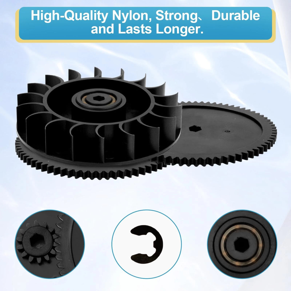 9-100-1132 Drive Train Gear Kit with Turbine Bearing for Polaris 360/380 Black