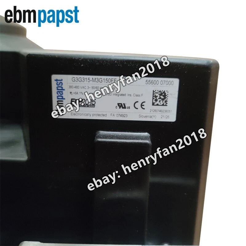 Ebmpapst G3G315-M3G150FF 55600.07000 Centrifugal Fan 380/480VAC 8000W Gas Boiler