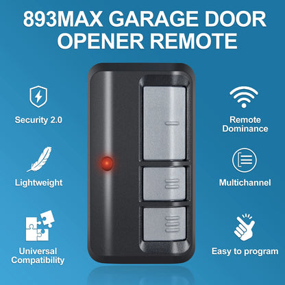 For 893MAX 3 Button Liftmaster Visor Remote Control Garage Door Opener