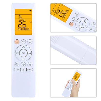 RG10F(B)/BGEF Remote Control For Midea Air Conditioner With backlight