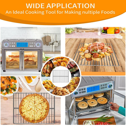 GWYSY Air Fryer Wire Rack for 14.5''*11.5'' Emeril 25QT, Silver