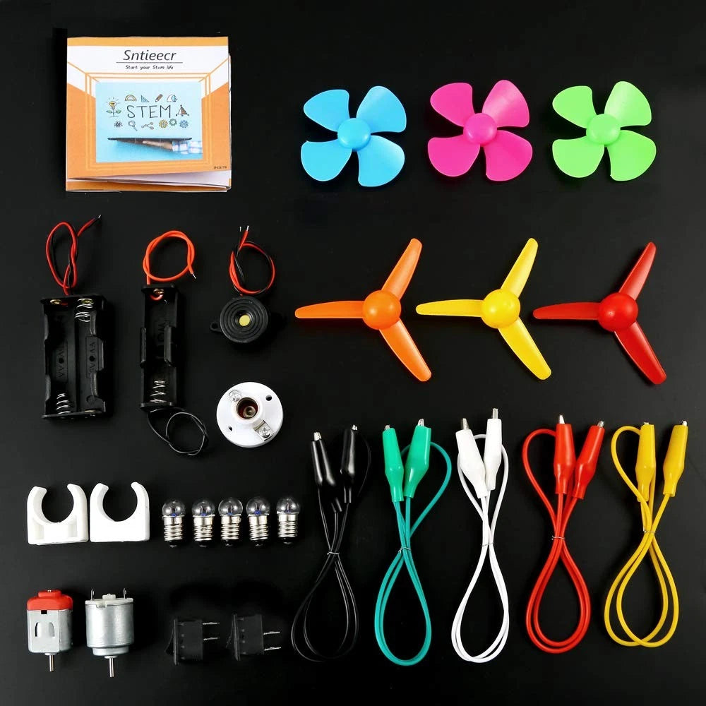 Sntieecr Electric Circuit Motor Kit, Science Experiment Educational Small