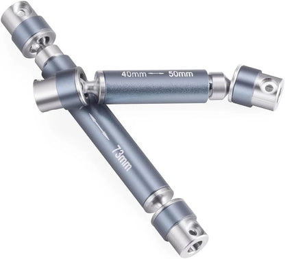 RCLIONS Steel RC Center Drive Shaft 40+53mm Driveshaft for 1/24th Silver