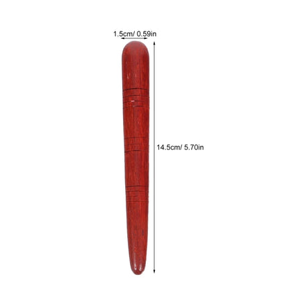 4Pcs Manual Acupressure Pen Wooden Thai Massage Stick Rod Deep Tissue Brown