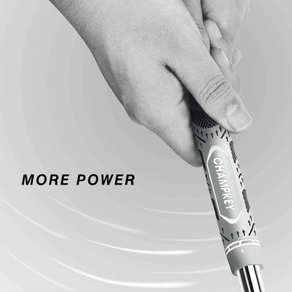 CHAMPKEY Premium Hybrid Golf Grips 13 Pack with All Repair Kits Midsize, Gray