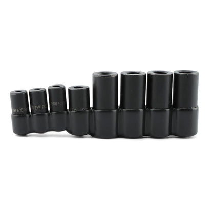 Black Coated Tap Socket Set 70500 8PCS for 1/4 Inch and 3/8 Inch Drive Sizes