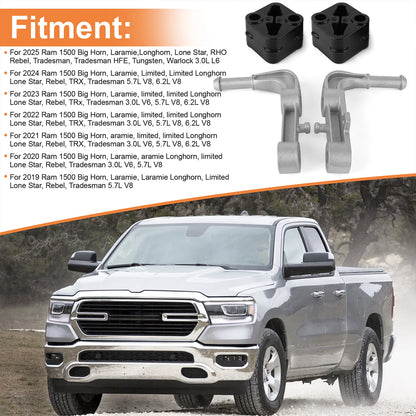 4Pcs Rear Left Right Exhaust Bracket Muffler Support Rubber Isolator Hanger