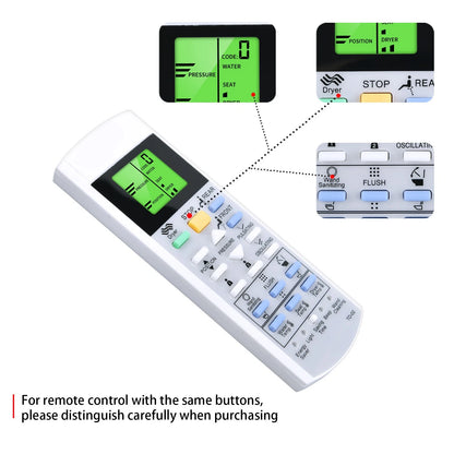 Remote Control For TOTO Washlet Bidet Toilet Seat SW3054AT40 SW3054 TCF4911E***
