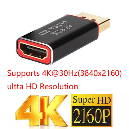 4K*2K 2160P 30Hz Display Port DP To HDMI Adapter/Mini DP To HDMI Cable Converter