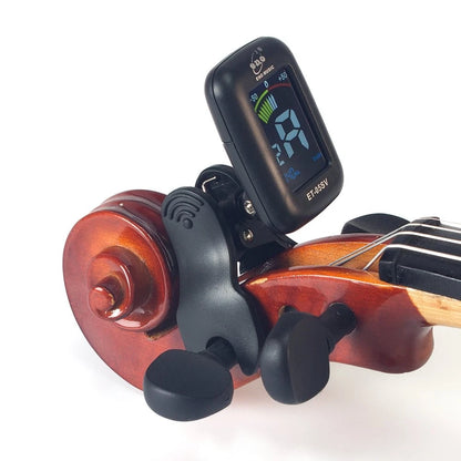 ENO MUSIC Professional Violin Viola Tuner, Colorful LCD Display Easy Black