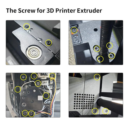 3D Printer Accessories Screws Assortment Kit for X1/X1C/X1E/P1P/P1S/AMS:...