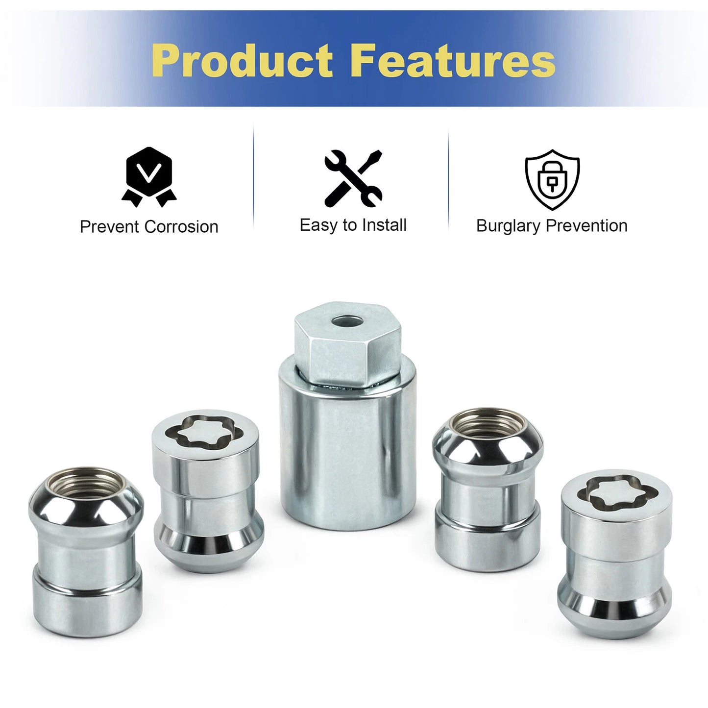 Wheel Lock Set For Honda CR-V 2007-2025 08W42-SCV-101