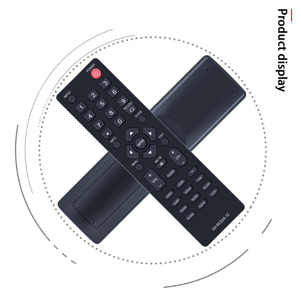 DX-RC02A-12 For Dynex TV Remote Control DX-24L230A12 DX-32L230A12 DX-L32-10A