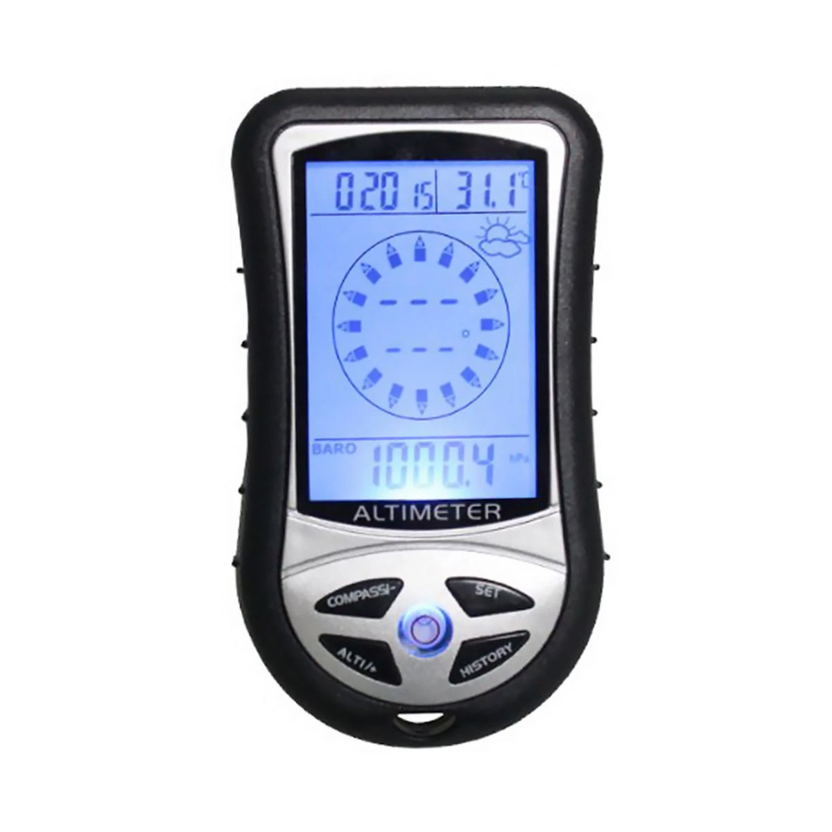 Outdoor Hiking Hunting LED Digital 8 in1 Compass Altimeter Barometer Thermometer