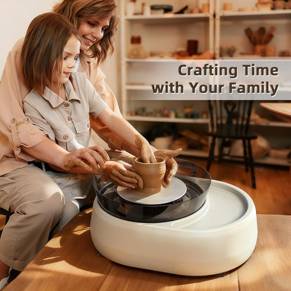 Pottery Wheel for Kids and Beginners - Upgraded with 6" Grey