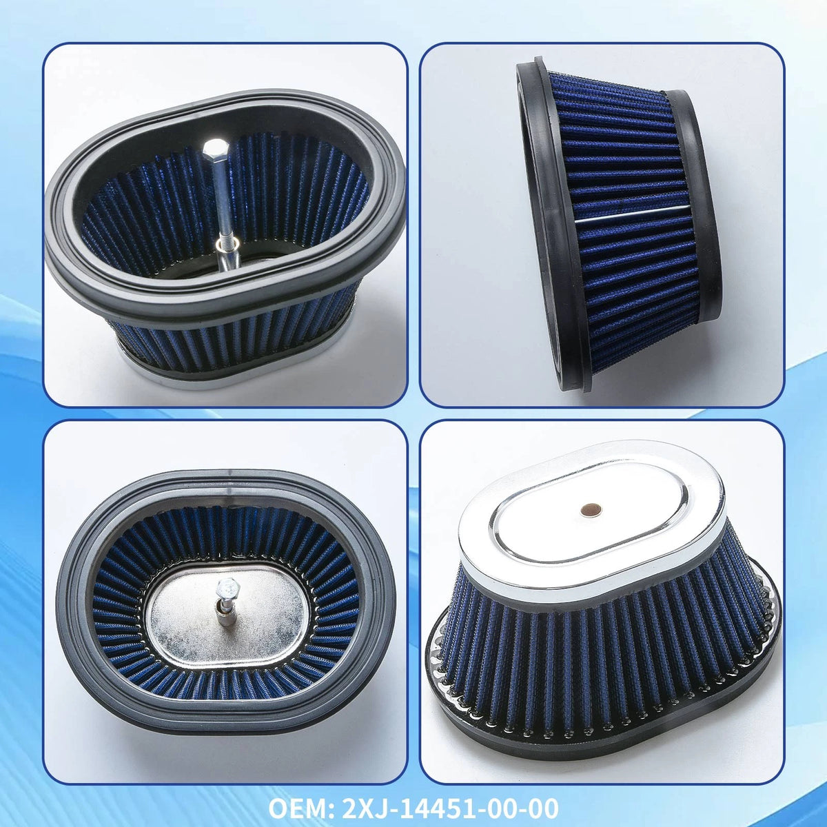 2XJ-14451-00-00 Air Filter Traps 99% Dirt For Yamaha Blaster 200 Off-Road Use
