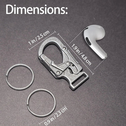 Ahiller Carabiner Clip,1.9'' Alloy Car 1.9" L x 0.9" D, Deep Alloy-1P