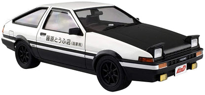 Aoshima Fujiwara Takumi AE86 Trueno Project-D Toyota 1:24 Small, Multicolor