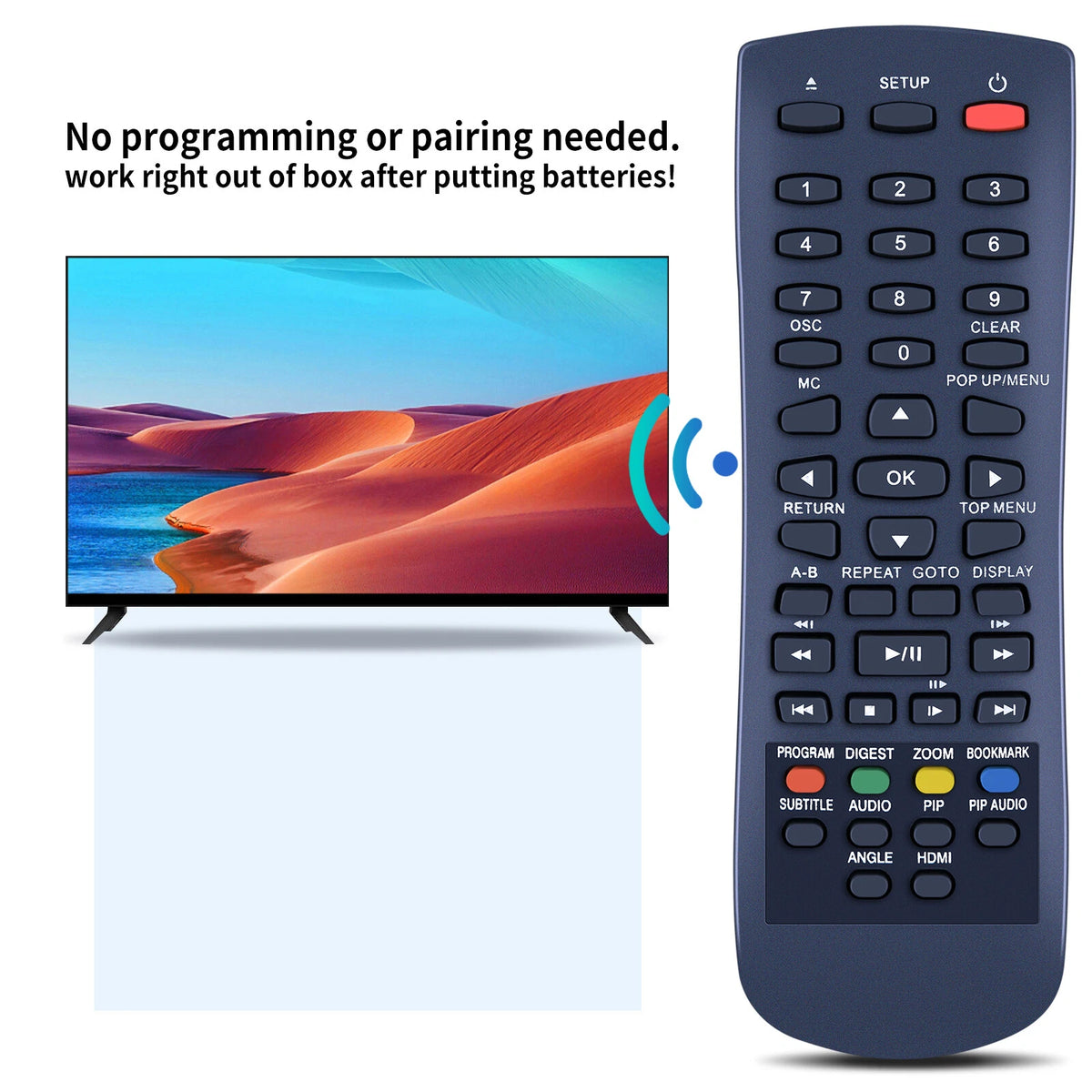 SE-R0413 Remote Control For Toshiba DVD Player BDX-1250KE BDX2250KE