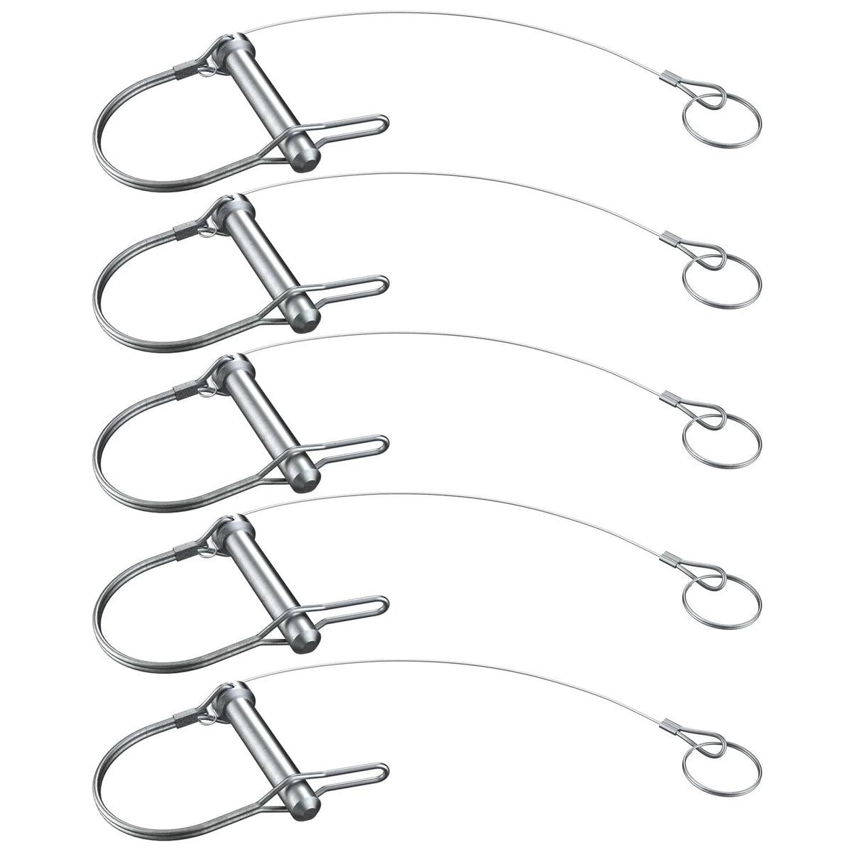 5Pcs Trailer Coupler Pin 5/16x 1-3/4（WxL） Prevents 8X45MM, 5/16"x1-3/4"x5