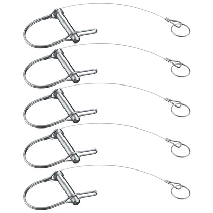 5Pcs Trailer Coupler Pin 5/16x 1-3/4（WxL） Prevents 8X45MM, 5/16"x1-3/4"x5