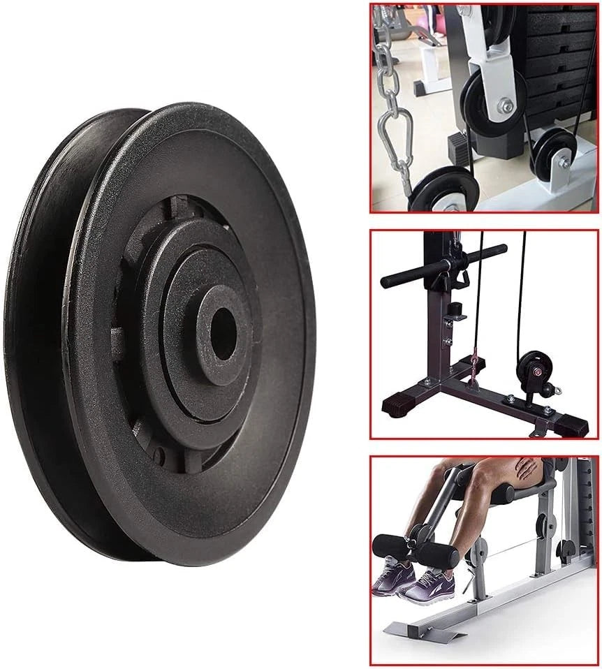 Topfinder 90mm(3.54inch) Universal Bearing Pulley Wheel for 90mm-2 PCS-P