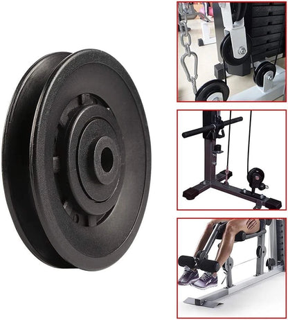 Topfinder 90mm(3.54inch) Universal Bearing Pulley Wheel for 90mm-2 PCS-P