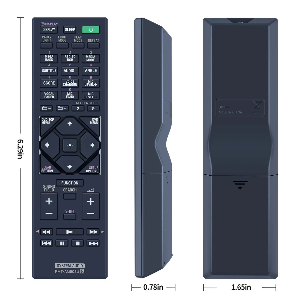RMT-AM503U Remote Control for Sony AV System MHC-V42D