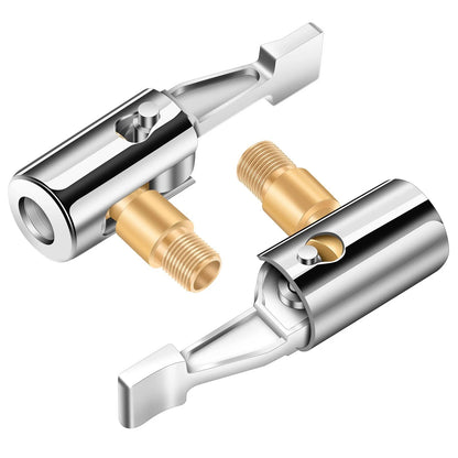 LUMITECO All Metal Lock On Air Chuck Tire Golden Thread, Thread