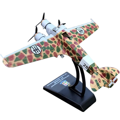 11cm Long 1/144 Scale Diecast SM.79 Sparviero Bomber Model Aircraft Toy