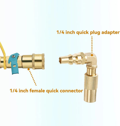 1/4 Inch RV Quick Connect Adapter Conversion Fitting Elbow for Blackstone,...