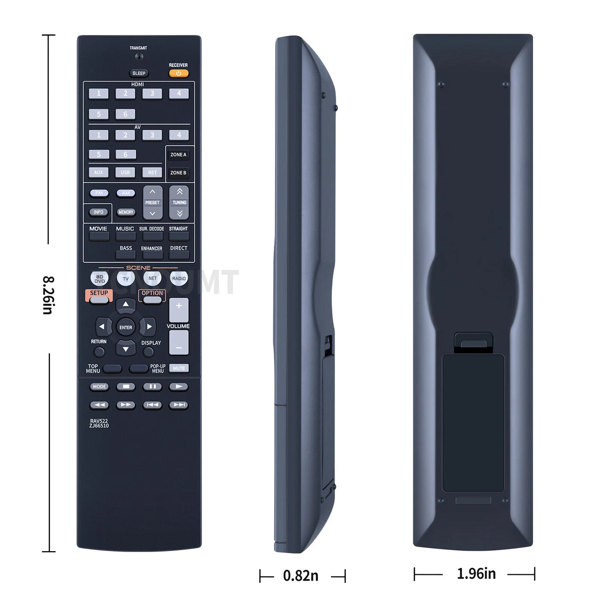 RAV522 ZJ66510 Remote Control For Yamaha AV Receiver RX-V477 RX-V577 RX-V477