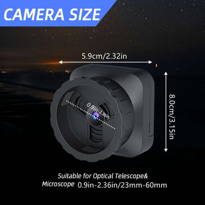 2.4G Wireless Eyepiece Camera 64MP 4K For Astronomical Telescope Monocular