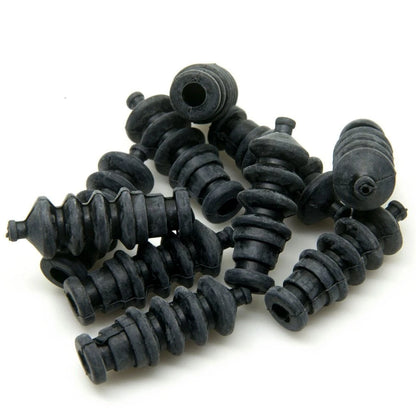 QUE-T 10Pcs Waterproof Push Rod Rubber Seal Bellow 37mm for RC Small, Black