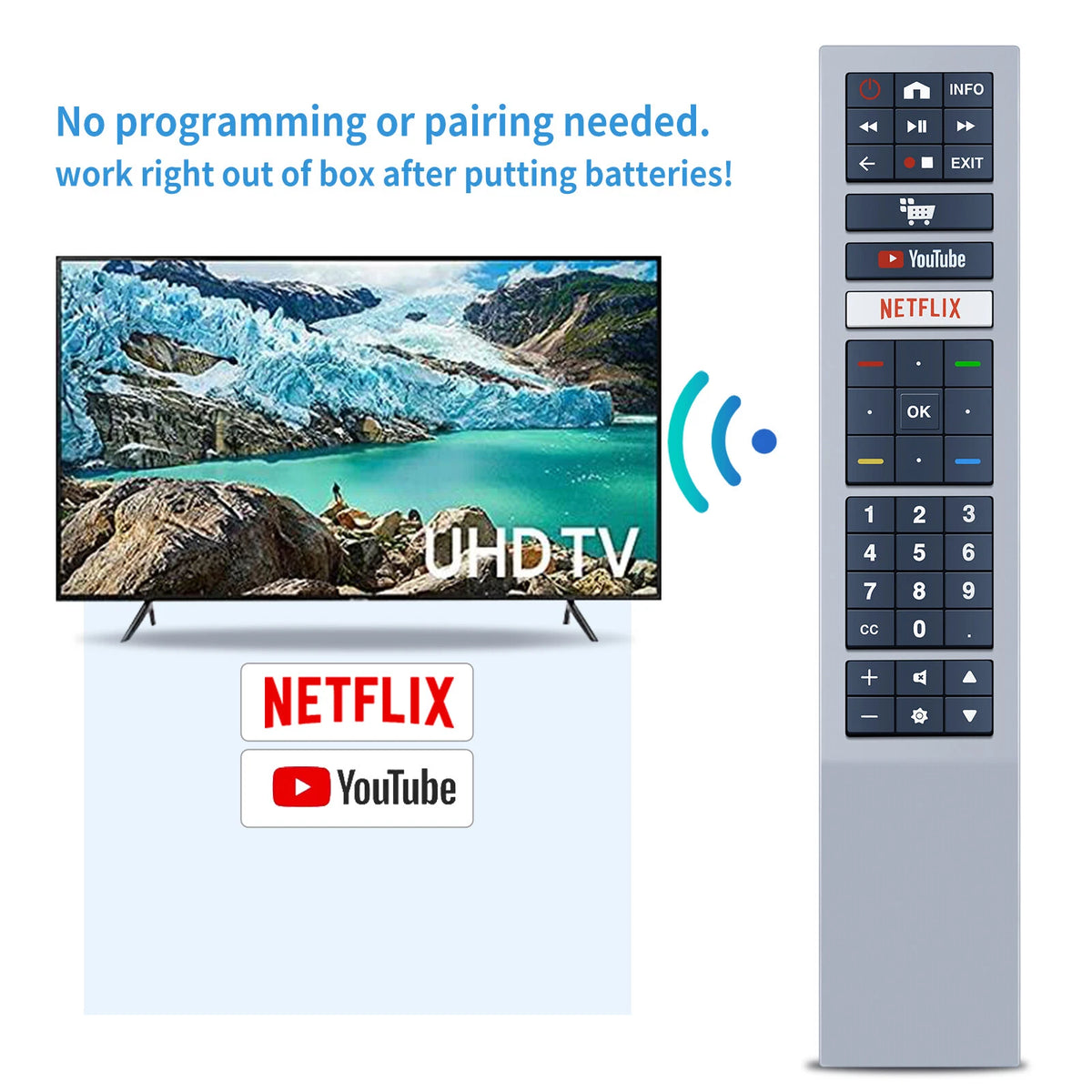 RC4183901 Remote Control For AOC TV 398GR10BEACN0001PH 32S5295/78G
