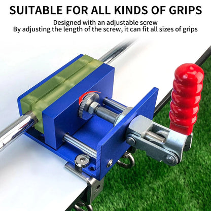 Crestgolf Golf Repair Kit Drill-Free & Drill Installation for Regripping blue