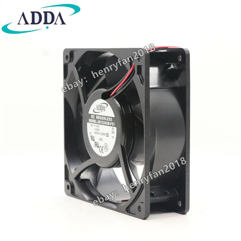ADDA AD1224UB-F51 Axial Fan DC 24V 0.40A 120*120*38MM Brushless Case Cooling Fan