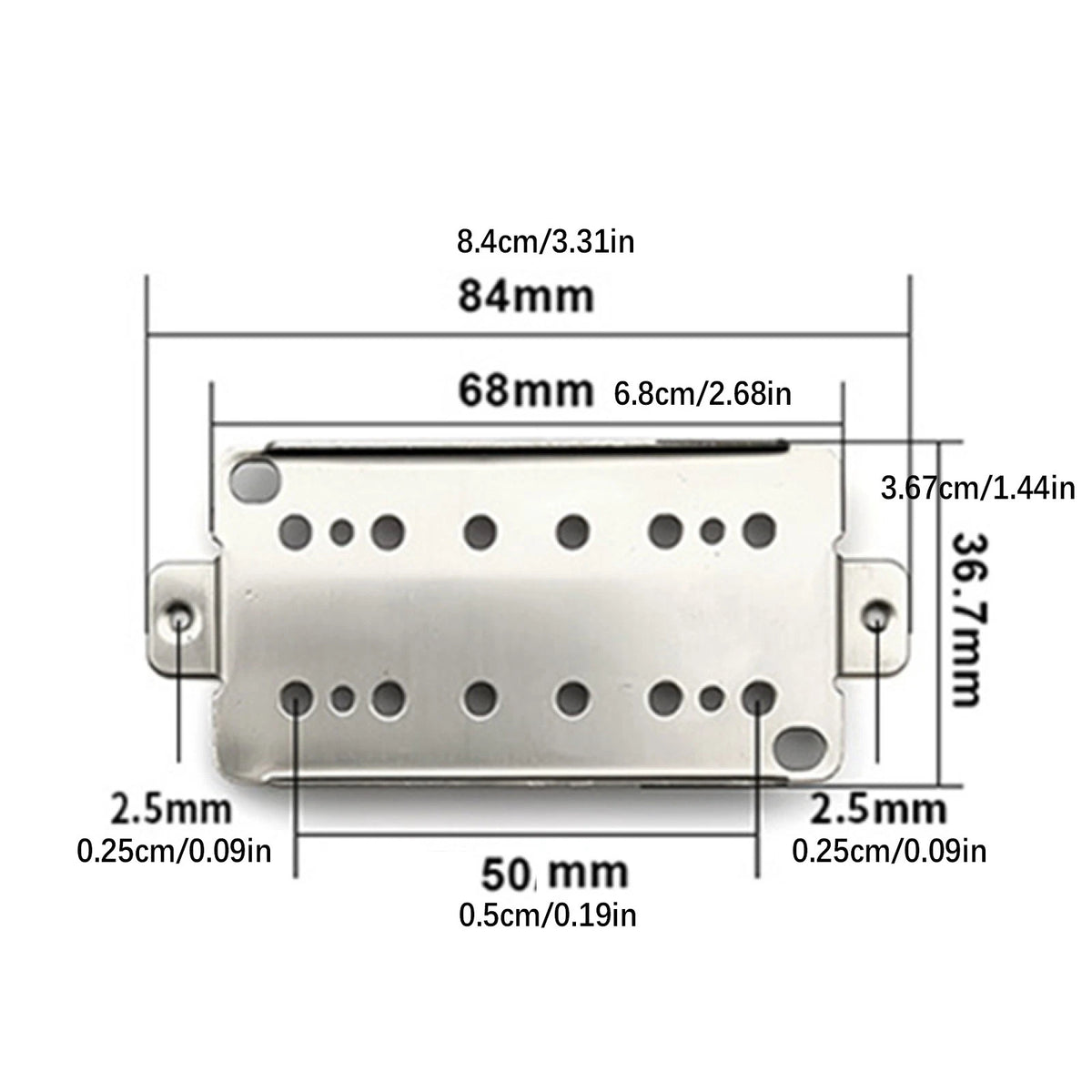 Base Plate For Guitar 50mm Baseplate Copper Pickup Humbucker Repair Part
