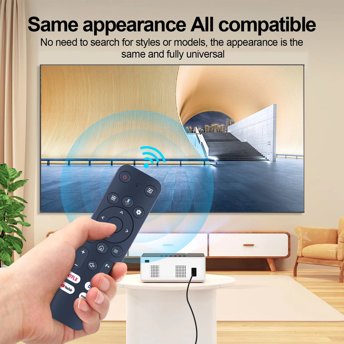 Voice Remote Control For HOMPOW C10,Goiaey C26,Sovboi E30Max Projector