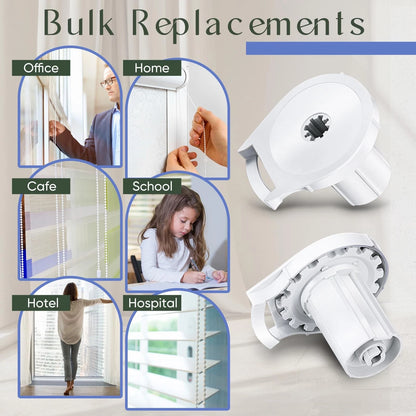 Datanly 1 Pcs R16 Roller Shade Clutch for 1.5" Tube 1.5"W x 1.5"H, White