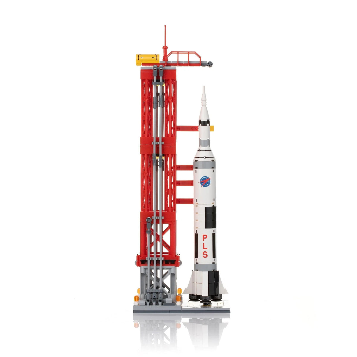 Block Builder Rocket Launch 11 inches x 4.75 x 3.14 inches, White