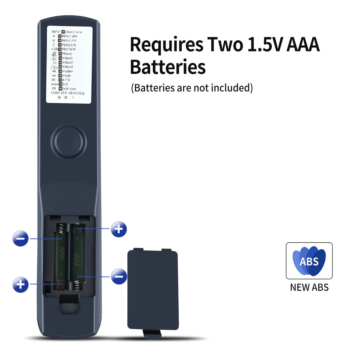 RM-U305 Replacement Remote Control For Sony AV System STR-DE475 STR-DE575