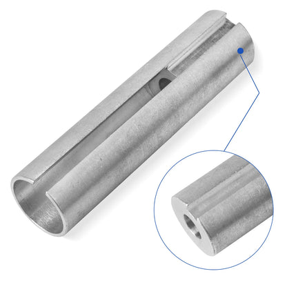 Extended 1 to 1 1/ 8in 1/4" Key Gas Engine pulley Crank Shaft Sleeve Adapter