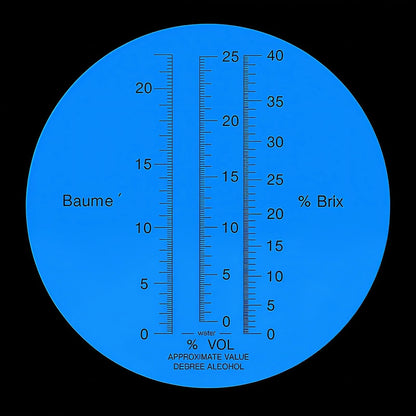 3-in-1 Alcohol Refractometer Kit for Home Brewers | Measures Brix (0-40%),...