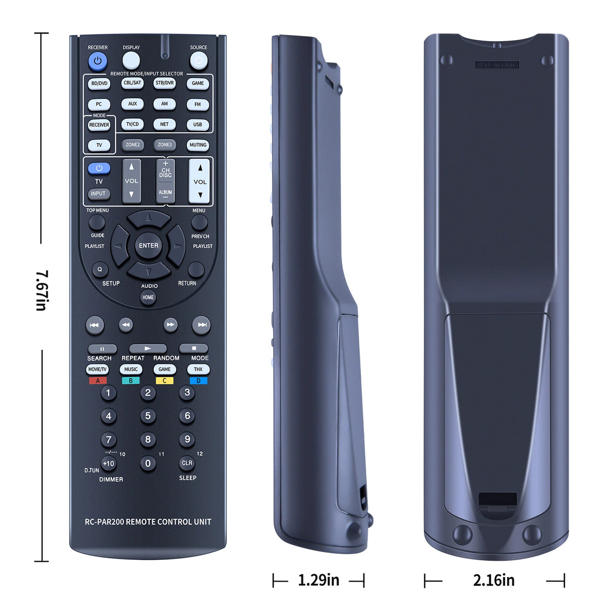 Remote Control For TASCAM RC-PAR200 Network AV Surround Receiver
