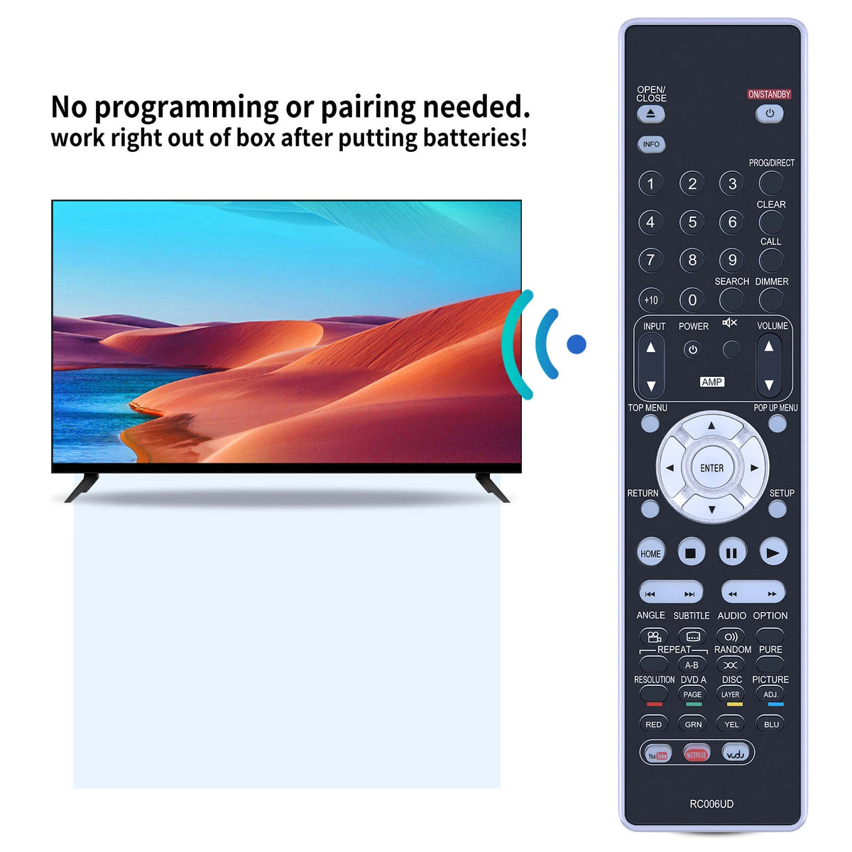 RC006UD Remote Control For Marantz UD5007 UD7007 Player