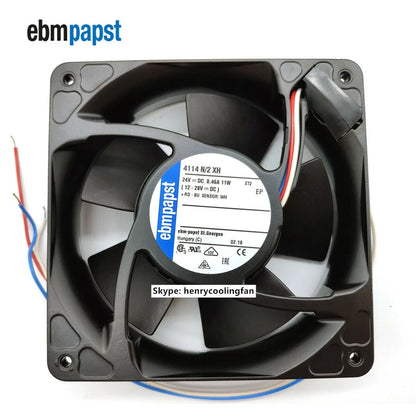 Ebmpapst 4114N/2XH Axial Fan 24VDC 11W 0.46A 120*120*38MM Cabinet Cooling Fan