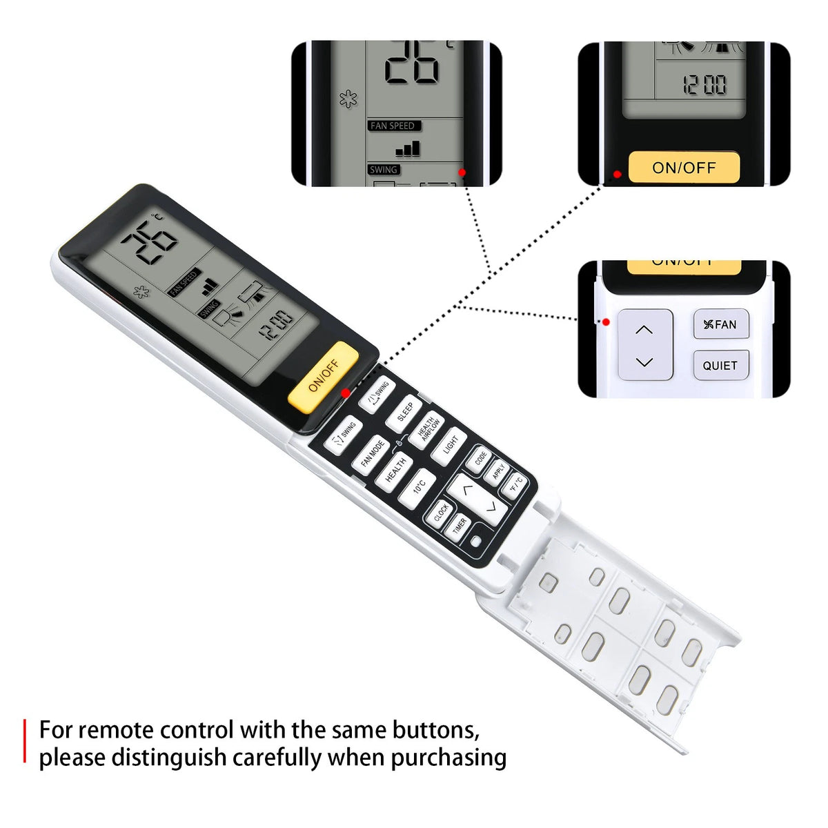 Remote Control For Haier Air Conditioner 0010402886V