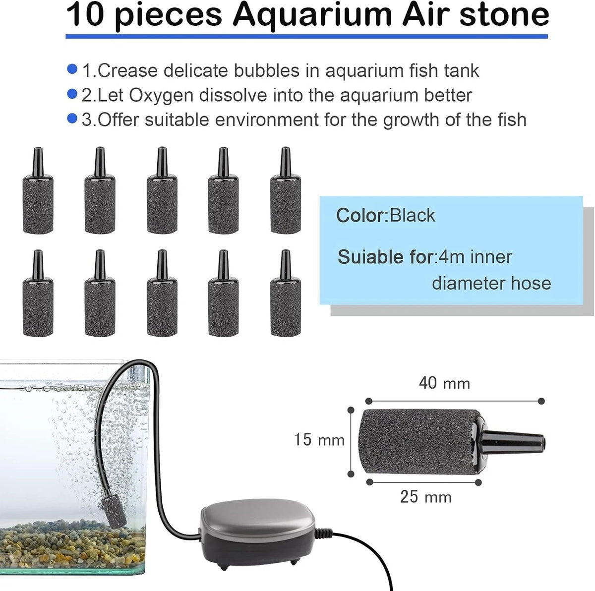 32.8 feet Aquarium Airline tubing Hose aquarium with 46 kits