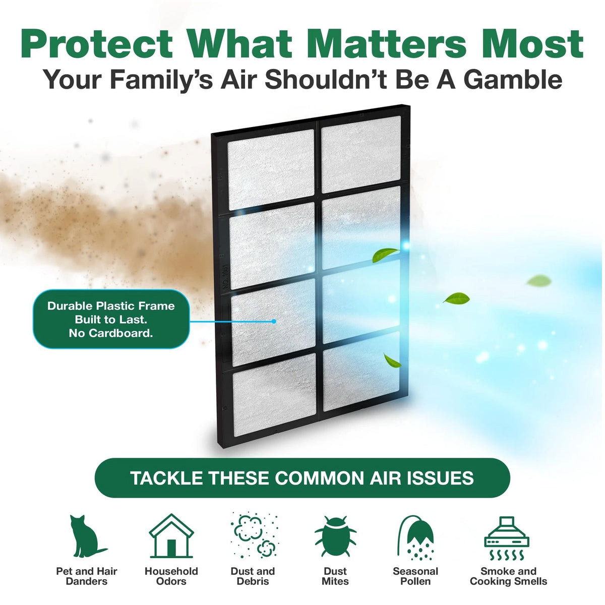 Replacement Air Humidifier Filter - Compatible With 18.7" x 10.4" x 0.8"